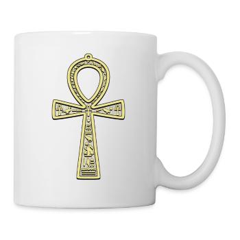 ANKH Ägyptische Symbolik - Tasse - Weiß - Rechts