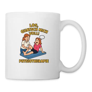 Dicton humoristique sur la physiothérapie - Mug blanc - blanc - Droite