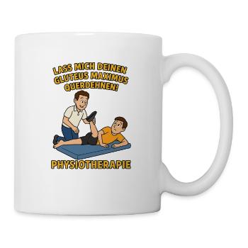 Dicton humoristique sur la physiothérapie - Mug blanc - blanc - Droite