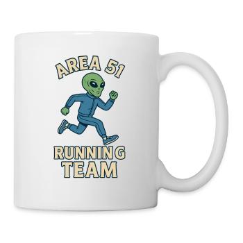 Conception de l'équipe de course extraterrestre de la zone 51 - Mug blanc - blanc - Droite