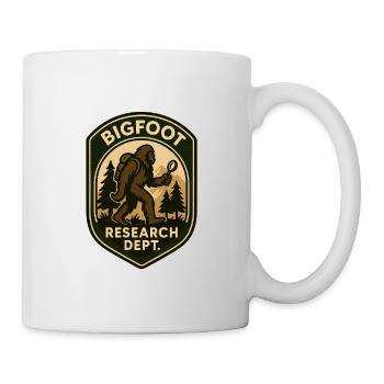 Insigne de recherche Bigfoot - Mug blanc - blanc - Droite