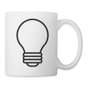 Light Bulb Line Icon - Mug - white - Right