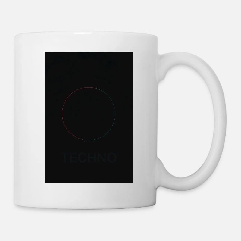 Techno in neon light - Mug - white
