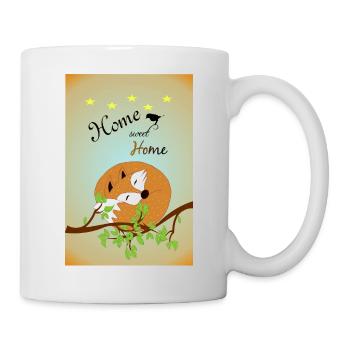 Poster_Fuchs Home - Tasse - Weiß - Rechts