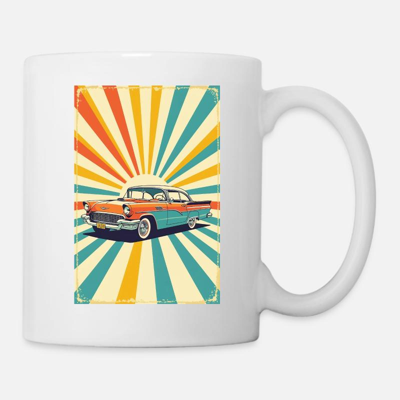 Retro Cruiser - Tasse - Weiß