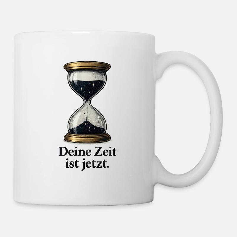 Deine_Zeit_ist_jetzt - Mug blanc - blanc