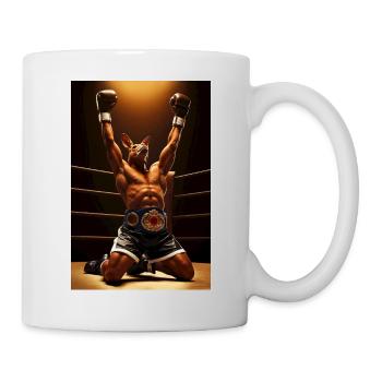 Champion Kangourou Boxer Humanoïde - Mug blanc - blanc - Droite