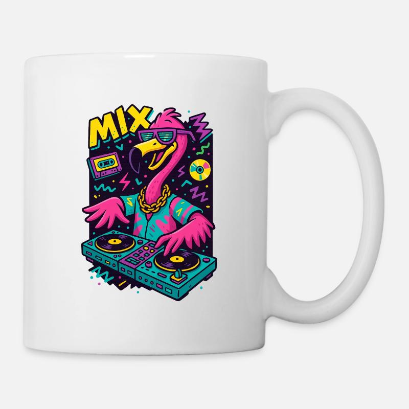 Neon Flamingo - Mug - white
