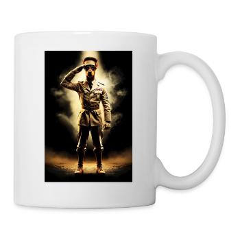 Military Humanoid Doberman - Mug - white - Right