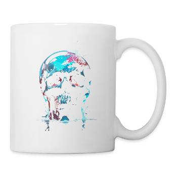 Skull - Reflected Mortality - Nature's Requiem - Mug - white - Right