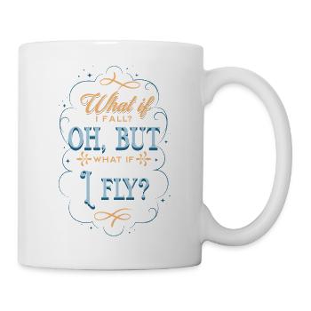 Inspirational Flying Mindset Quote - Mug blanc - blanc - Droite