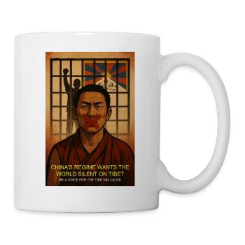 Tibet Justice Protest Artwork - Mug - white - Right