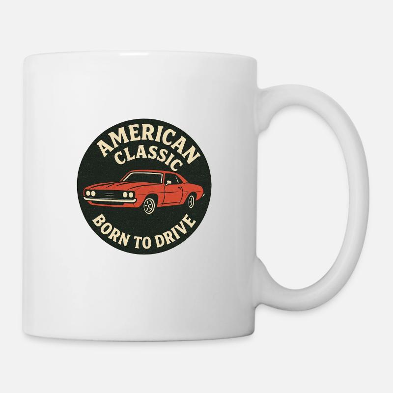 Voiture musclée - Mug blanc - blanc