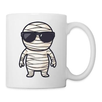 Mumie mit Sonnenbrille - Tasse - Weiß - Rechts