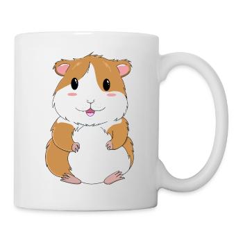 Entzückendes Meerschweinchen im Kawaii Design - Tasse - Weiß - Rechts