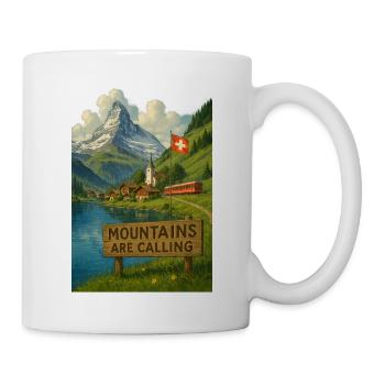 Swiss_alps - Mug blanc - blanc - Droite