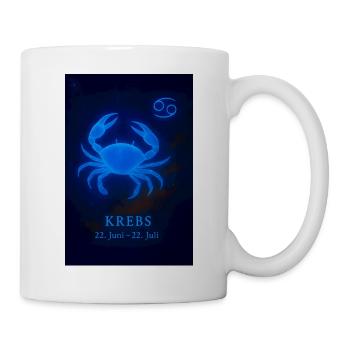 Krebs Sternzeichen 22.06. – 22.07. - Tasse - Weiß - Rechts