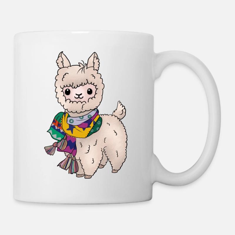 Winter Llama - Mug - white