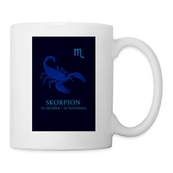 Astrological Scorpio 23.10. – 22.11. Design - Mug - white - Right