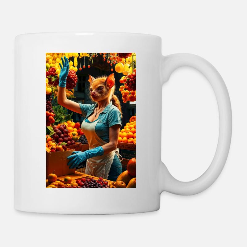 Chauve-souris frugivore humanoïde - Mug blanc - blanc