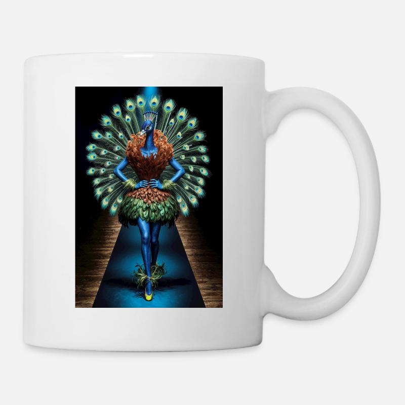Humanoid Guan on Walkway - Mug - white