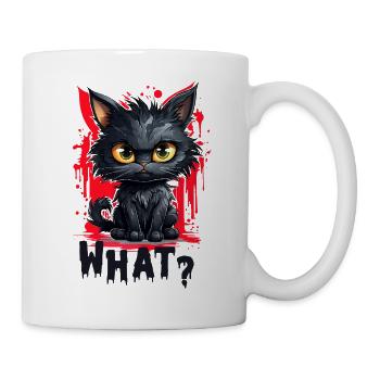 L’illustration créative de chat assombrit les pensées - Mug blanc - blanc - Droite