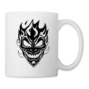 Celestial Moon and Star Silhouette Design - Mug - white - Right