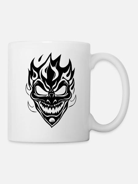 Celestial Moon and Star Silhouette Design - Mug - white