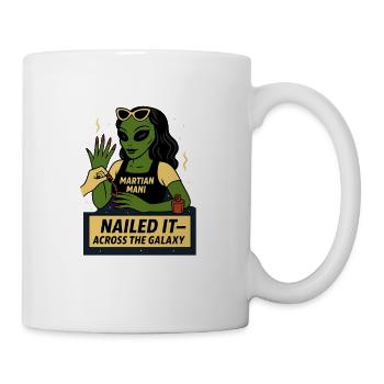 T-shirt de manucure Alien – Nailed It - Mug blanc - blanc - Droite