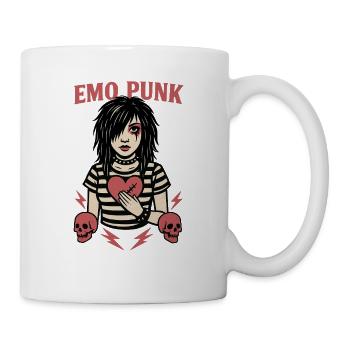 Emo Punk Heartbreak Illustration - Mug - white - Right