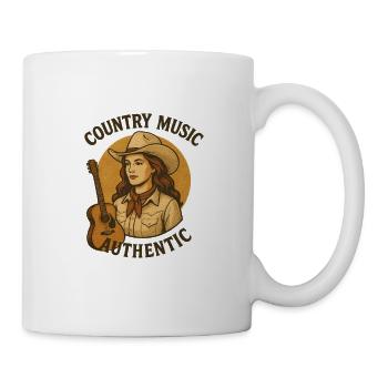 Country Music Woman Illustration - Mug - white - Right
