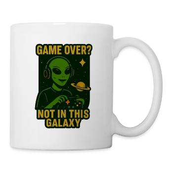 Gamer Alien T-Shirt Game Over? Pas dans cette galaxie - Mug blanc - blanc - Droite