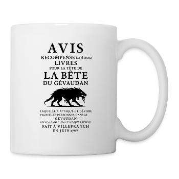 Historic Monsters - Bestie von Gevaudan - Tasse - Weiß - Rechts