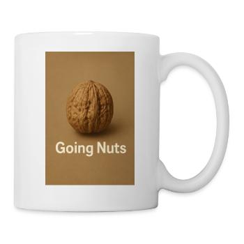 Witziges Walnuss Motiv - Tasse - Weiß - Rechts