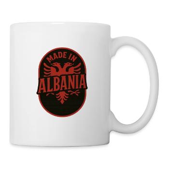 Albanie chemise drapeau aigle vacances balkanique cadeau - Mug blanc - blanc - Droite