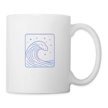 Kosmische Welle - Tasse - Weiß - Rechts