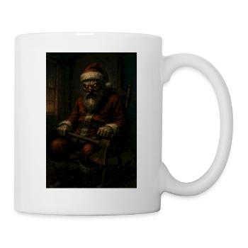 Dark Santa Claus with Axe - Mug - white - Right