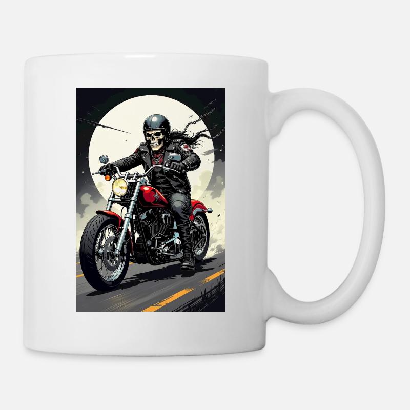 Chopper_Biker_Artwork_Collection_R05 - Tasse - Weiß