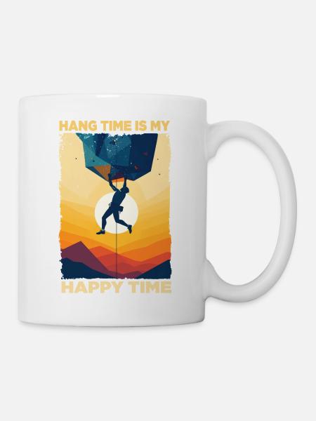 Abenteuerliche Kletterzeit Motiv - Tasse - Weiß