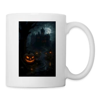 Scary Halloween Pumpkin Goth - Mug - white - Right