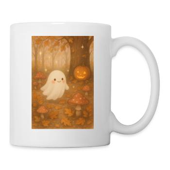 Fantôme mignon d'Halloween - Mug blanc - blanc - Droite