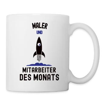 Employé du mois Peintre Meilleur homme Peinture - Mug blanc - blanc - Droite