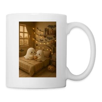 Halloween cozy Ghost - Tasse - Weiß - Rechts