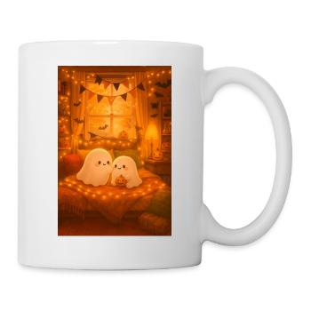 Niedliche Halloween Geister - Tasse - Weiß - Rechts