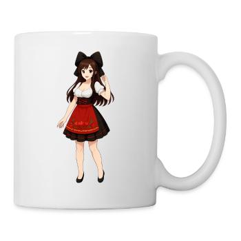 Elsässischer Manga in traditioneller Tracht - Tasse - Weiß - Rechts