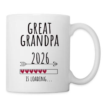 Great Grandpa to be 2026 Geschenk Schwangerschaft - Tasse - Weiß - Rechts