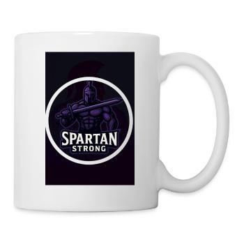 Spartiate fort - Mug blanc - blanc - Droite
