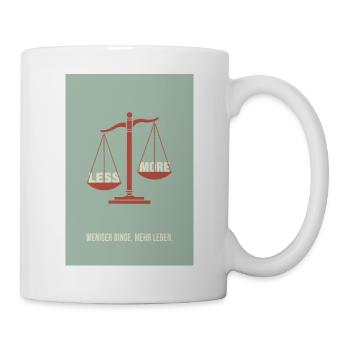 Less is More – Balance Poster Design - Mug - white - Right