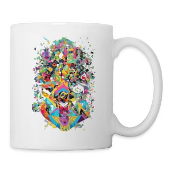 Abstract design with vibrant colors - Mug - white - Right