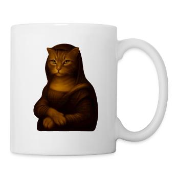 L’art félin moderne dans un style vintage - Mug blanc - blanc - Droite